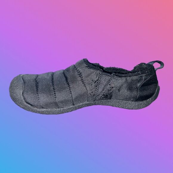 Keen Womens Howser II Black Felt Quilted Slip On Shoes Loafers Size US 8.5 - Picture 3 of 7